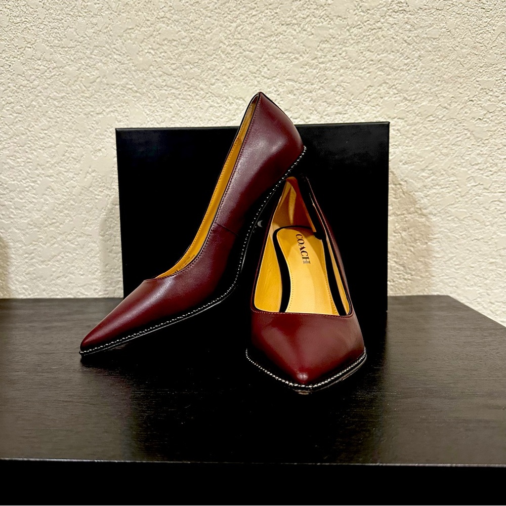Coach Burgundy Heels